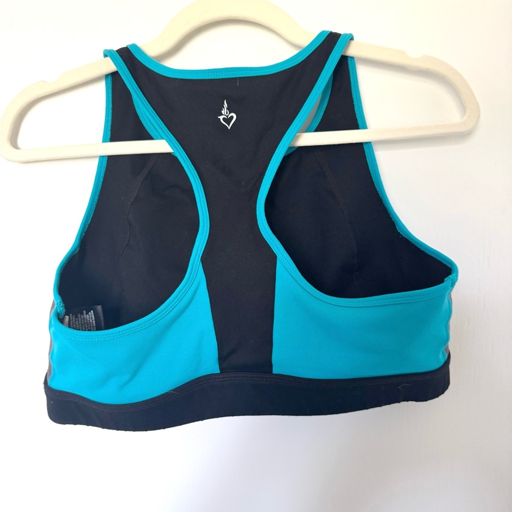 Torrid Black and Blue Sports Bra with Racerback - Picture 3 of 3